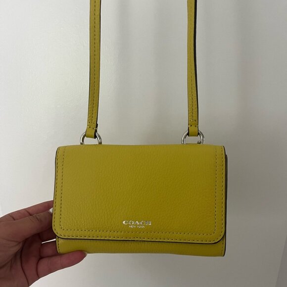Yellow Coach purse - Picture 1 of 5